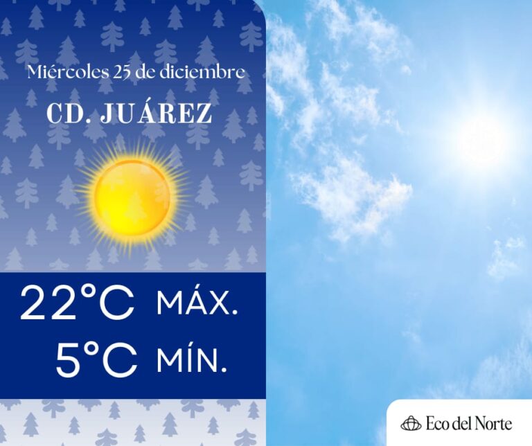 1. 25-dic-24 Pronóstico de Navidad- Mañanas frías y días cálidos en Ciudad Juárez y Chihuahua (1)