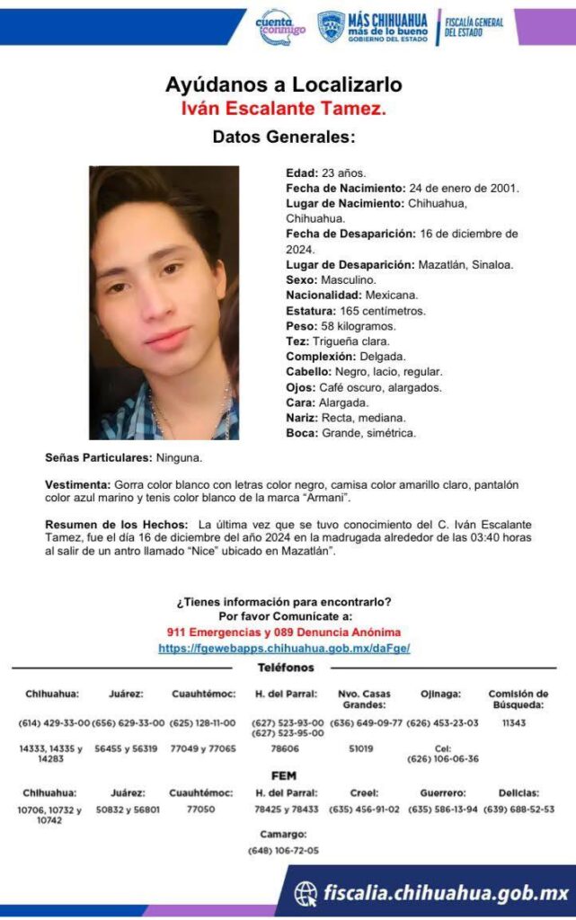 3. 17-dic-24 Solicitan Ayuda para Localizar a Dos Jóvenes Chihuahuenses Desaparecidos en Mazatlán (2)