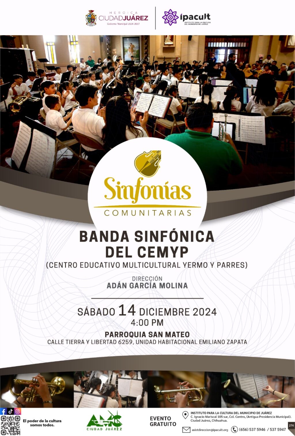 9. 13-dic-24 Concierto Sinfonías Comunitarias Llega a la Parroquia San Mateo en Juárez