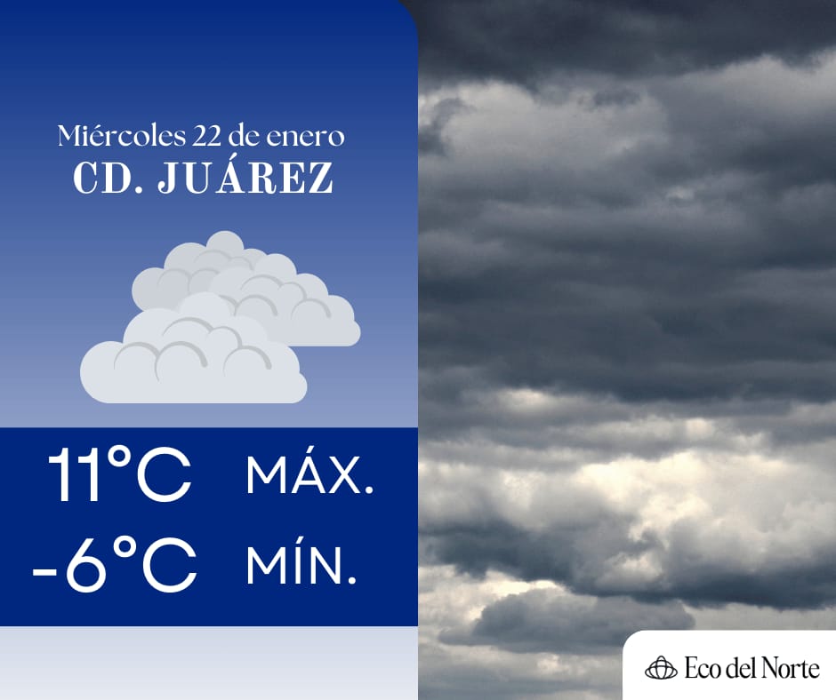 1. 22-ene-25 Temperaturas bajo cero en Ciudad Juárez y Chihuahua capital este miércoles (1)