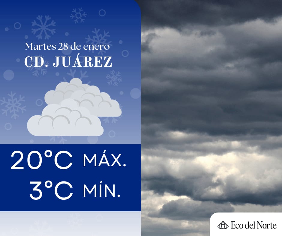 1. 28-ene-25 Pronóstico del clima para Ciudad Juárez y Chihuahua el 28 de enero (1)