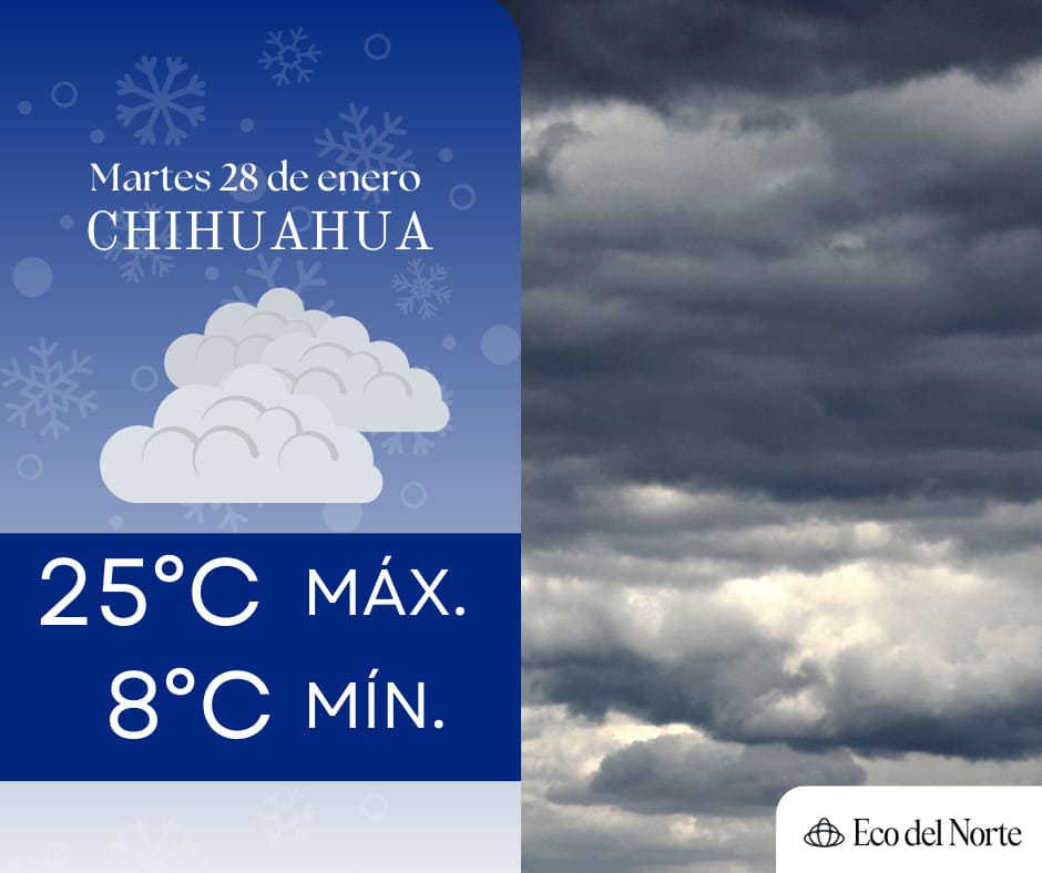 1. 28-ene-25 Pronóstico del clima para Ciudad Juárez y Chihuahua el 28 de enero (2)