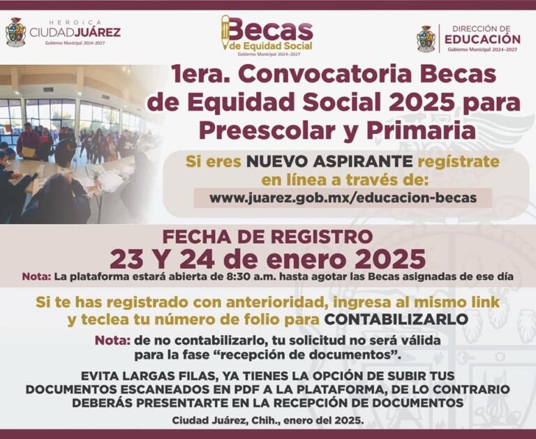 4. 23-ene-25 Becas de Equidad Social abren convocatoria para preescolar y primaria