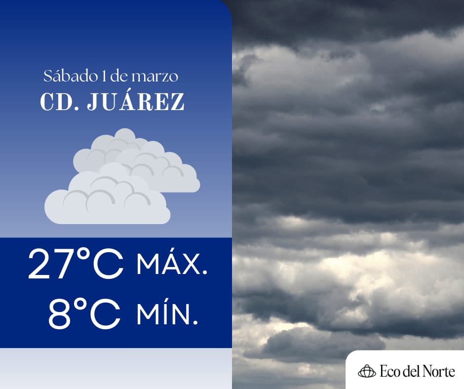 1. 01-mar-25 Tardes calurosas para este sábado 1 de marzo en Ciudad Juárez y Chihuahua (1)