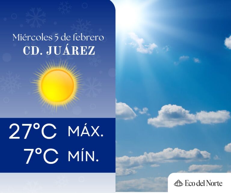 1. 05-feb-25 Continúan calor y cielos despejados en Ciudad Juárez y Chihuahua este miércoles (1)