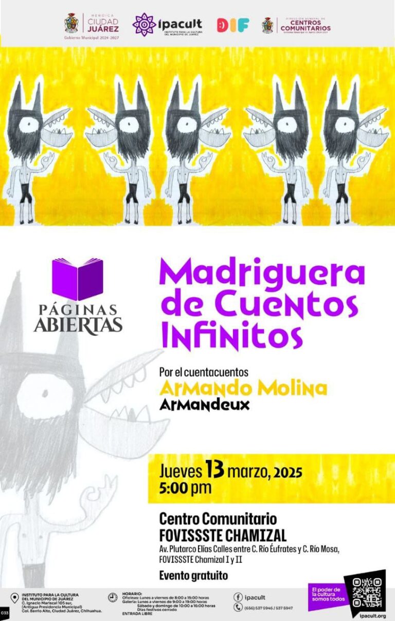 1. 12-mar-25 Invitan a lectura Madriguera de Cuentos Infinitos en Ciudad Juárez (1)