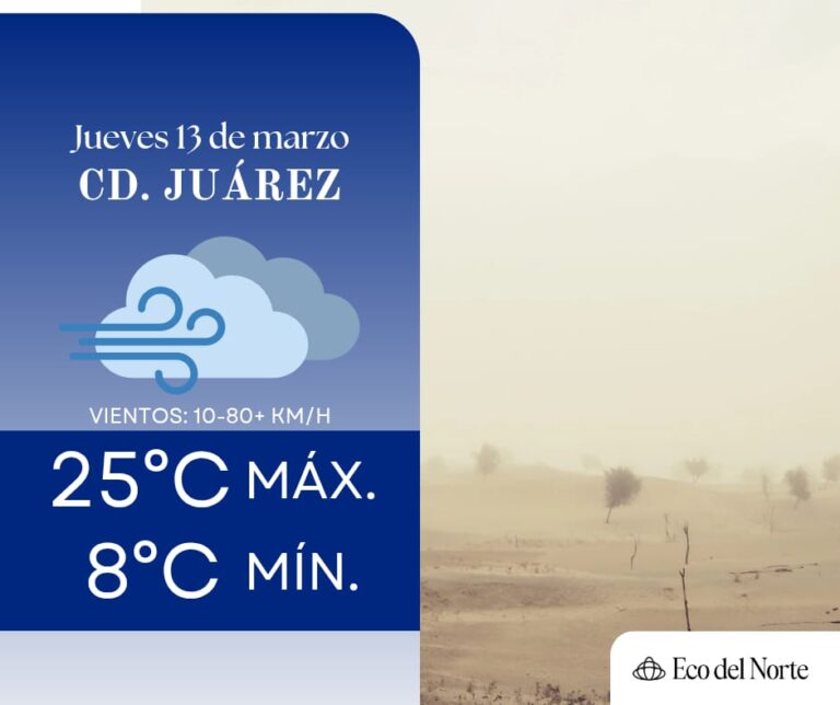 1. 13-mar-25 FUERTES VIENTOS Y TEMPERATURAS AGRADABLES PARA JUÁREZ Y CHIHUAHUA ESTE JUEVES (1)