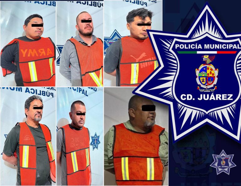 2. 31-mar-25 Detenienen a seis hombres por violencia familiar en distintas colonias de Juárez