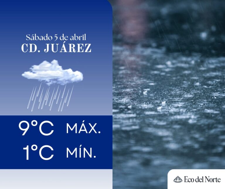 1. 05-abr-25 Lluvia y frío para Ciudad Juárez y frío en Chihuahua este sábado (1)