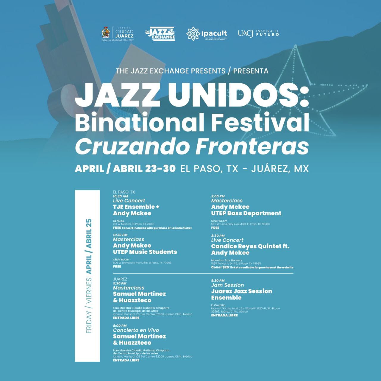 5. 25-abr-25 Festival binacional Jazz Unidos une a Ciudad Juárez y El Paso