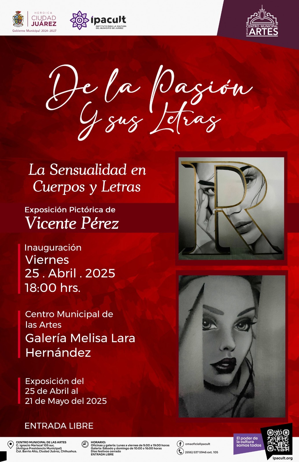 6. 21-abr-25 IPACULT presenta exposición De la pasión a sus letras en el CMA