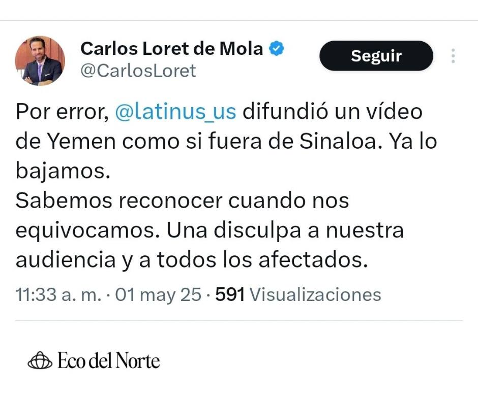 3. 02-may-25 Loret de Mola difunde video de Yemen como si fuera de Sinaloa… y Sheinbaum lo exhibe (2)