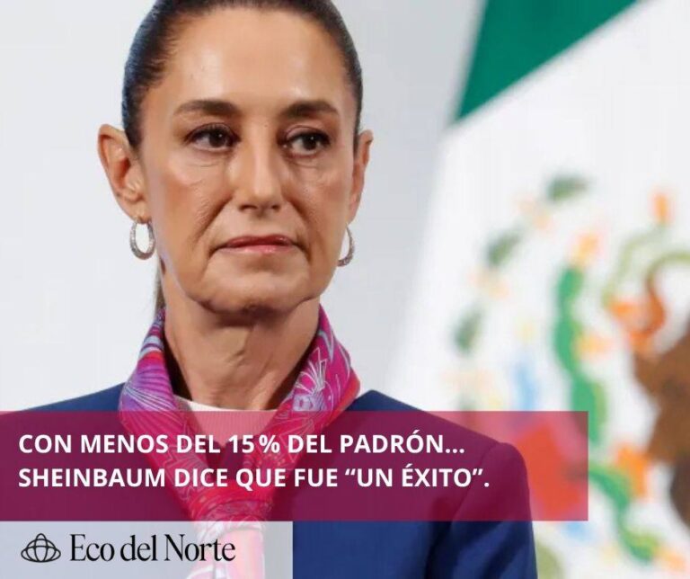 3. 03-jun-25 Sheinbaum celebra elección judicial como “éxito histórico” pese a críticas por baja participación